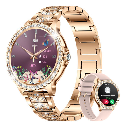 Reloj Inteligente Mujer Llamada Bluetooth Diamond Smartwatch