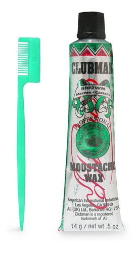 Cera Color Para Bigote Marrón Clubman Barba Original 14g 