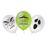 Balão De Festa Halloween Monsters Sortido - 10 25cm