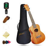 Ukelele Tenor - Ukelale Profesional De Caoba Solida De 26 Pu