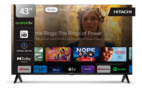 Smart Tv Hitachi 43 Full Hd Android Tv Control De Voz