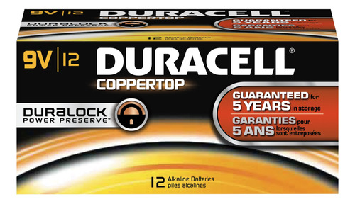 Duracell Coppertop Battery, Negro, 9v Batera Recargable