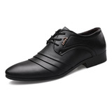 Zapatos De Cuero Ligeros Formales De Negocios Para Hombres.