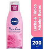 Nivea Rose Care Leche Y Tónico Micelar 2 En 1 X 200 Ml