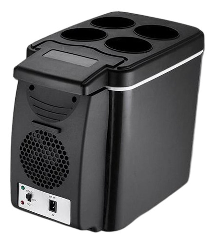 6l Negro Mini Coche Refrigerador Más Caliente 12v