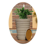 Vaso Para Plantas Grande Decorativo Redondo Degrau N3 48x38