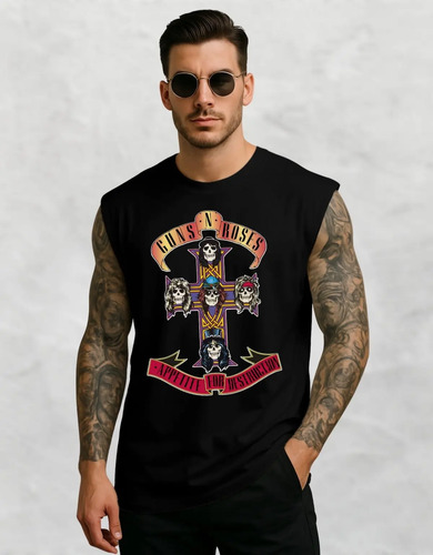 Regata Oversized Banda Guns N Roses Hard Rock Don't Cry | MercadoLivre