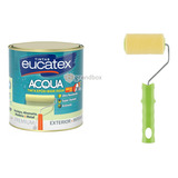 Tinta Epóxi Base Agua Eucatex Acqua 900ml + Rolo 5cm Condor