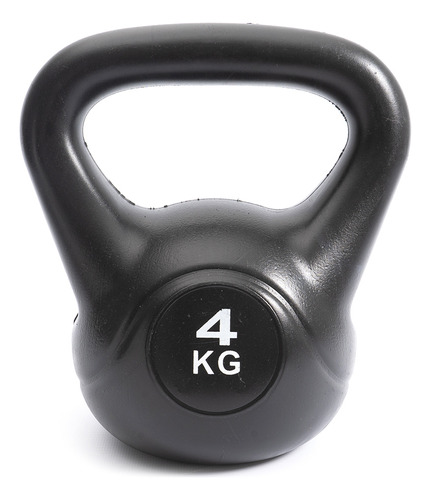 Pesa Rusas Kettlebell Pvc 4kg Fitness Mancuerna Funcional Color Negro