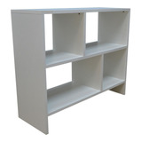 Mesa De Cabeceira Rack Nicho Aparador Sala Quarto Mdf Branco