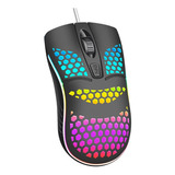 Mouse Gamer Alambrico Led Iluminado Ergonomico Optico Usb