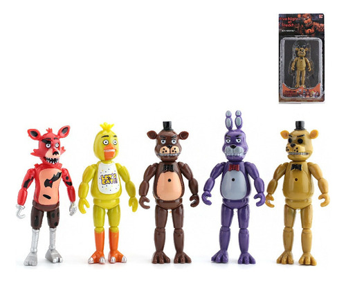 5 Figuras De Acción Fnaf De Juguete Five Nights At Freddy