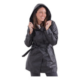 Piloto Dama Impermeable Con Capucha