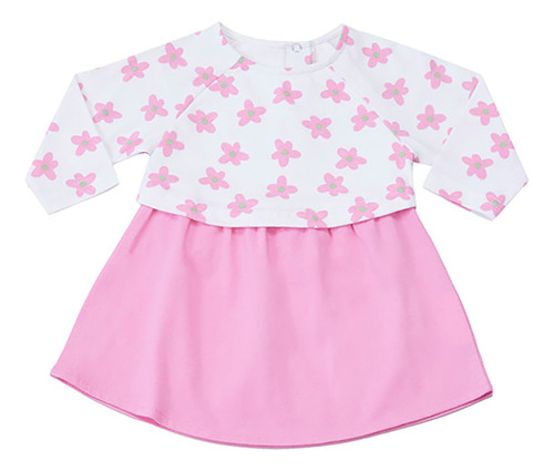 Vestido Bebe  Polera Rosado Corona