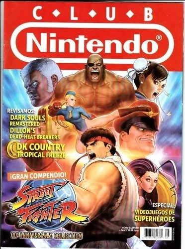 Revista Club Nintendo Street Fighter Nueva Con Su Póster 