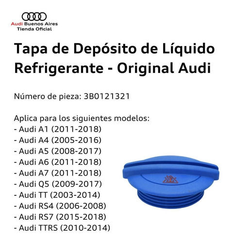 Tapa De Depsito De Lquido Refrigerante Audi Q5 2015 Foto 2