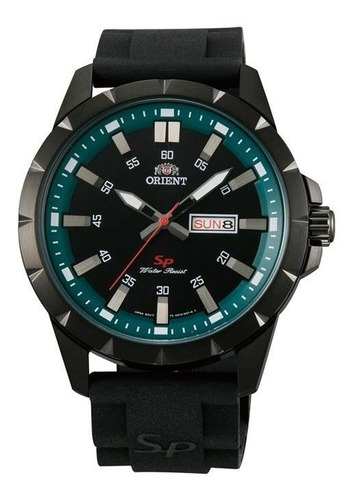 Reloj Orient Fug1x00ab Caucho Detalle Verde Calendario 