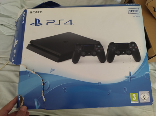  Ps4 Usada Slim 500gb + 2 Joysticks Impecable