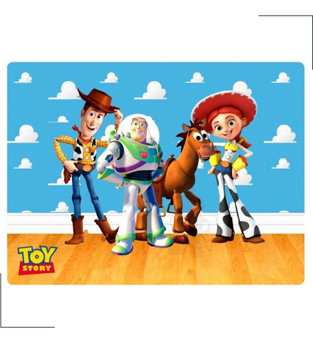 4 Jogo Americano  Toy Story  - Impermeável Limpa Facil Pvc