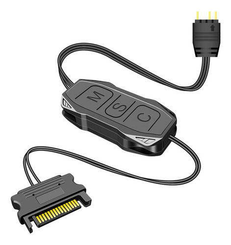 Fuente De Alimentación Sata 5v 3pin Rgb Adaptador De Control