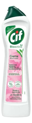 Limpiador Cif Bioactive Crema Multiuso Rosas Y Jazmin X750gr