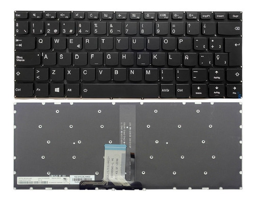 Teclado Lenovo Yoga 510-14ast 510-14ikb Retroiluminado