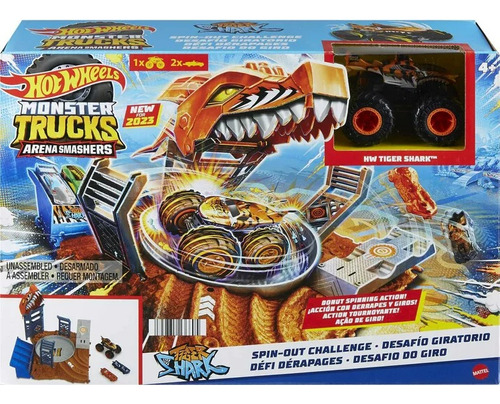 Monster Trucks Arena Desafio Giratorio Tiger Shark - Premium