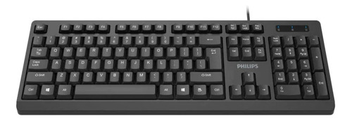 Teclado Alambrico Usb Philips K234 Black - Revogames