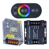 Kit 01 Controlador Comando Rgb Touch Screen + Fonte 10a 12v