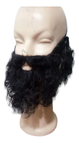 Barba Postiza Simil Jesus Negra By La Parti Wigs