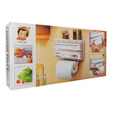 Dispensador Corta Fácil Triple Papel De Cocina Toalla Nova 