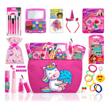 Kit Infantil C/ Maquiagem Maleta + Batom Brilho +esmalte