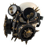 Máscara Gótica Rivet Gas Gears Steampunk Skeletal Vintage Pa