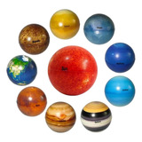 Bola Planeta Sistema Solar, Esponja Planeta 10 Peças Bolas