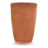 Vaso Grande Para Plantas Cone Grafiato Luxo Escovado Jardim