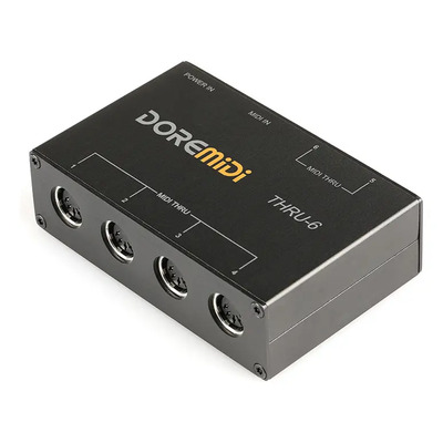 Interfaz Midi Thru De 6 Cajas Usb Midi De 1 Entrada Y 6 S...