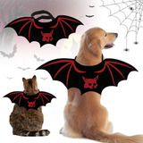 Mascota Cachorro Gato Disfraz Halloween Murciélago Alas