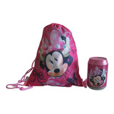 Mochila Infantil  Lata Decorada Minnie Cor Rosa