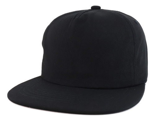 Gorra De Béisbol Snapback Plana De 5 Paneles Sin Estructura 