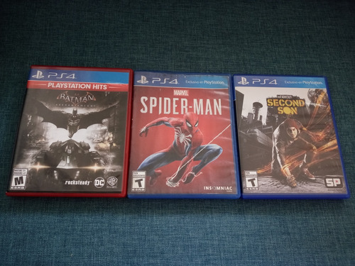 Juego Play 4 Ps4 X 3: Batman. Spiderman. Infamous Second Son