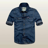 Camisa Hollister Denim Retro Talla M Original / Asandoval 