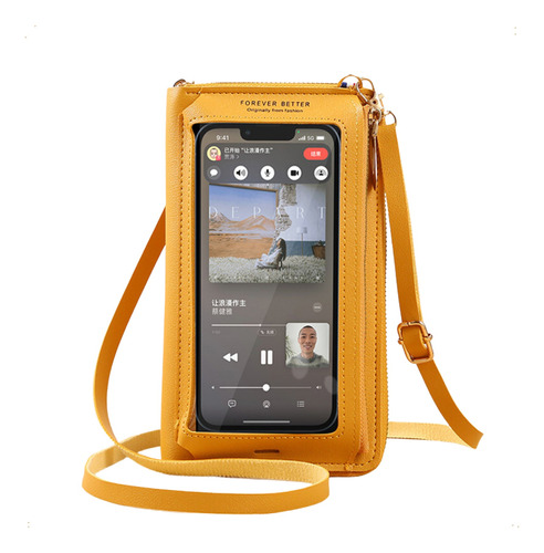 Bandolera Porta Celular Mini Bag Bolso Cruzado Visor Tactil