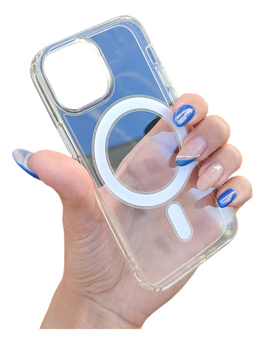 Capinha Capa Para iPhone 13 Mini Com Magsafe Transparente