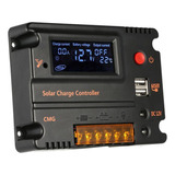 Regulador De Carga Solar 10a Pwm 12/24v Controlador Com