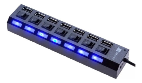  Hub Multipuerto Extensión 7 Puertos Usb 2.0 On/off Led 