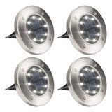 Lámparas Solares Led Para Exteriores - Pack De 4 Focos