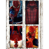 Spiderman Avengers Set 4 Cuadros Infantiles C/u 40 X 30 Cm