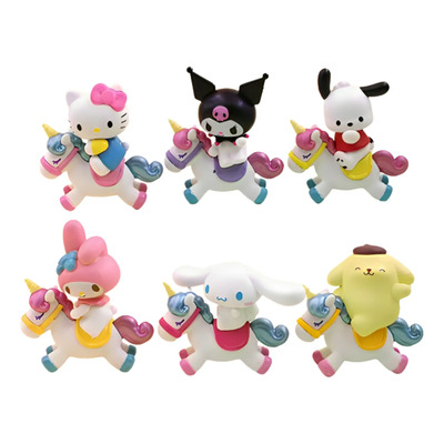Set 6 Figuras Sanrio Hello Kitty Kuromi My Melody Colección | MercadoLibre