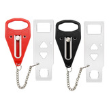 2pcs Cerradura Portátil Para Puertas, Seguridad Extra