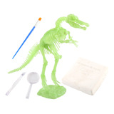 3d Glow Dinosaurio Fósil Excavación Kit De Esqueleto De Dino